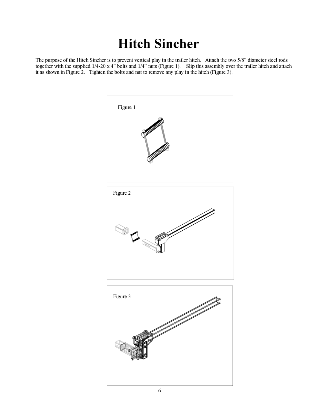 Harmar Mobility AL065 manual Hitch Sincher 