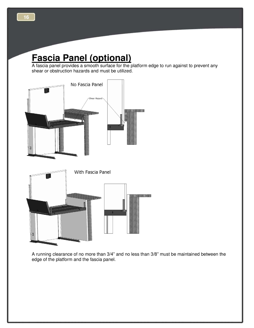 Harmar Mobility RPL600, RPL400 manual Fascia Panel optional 