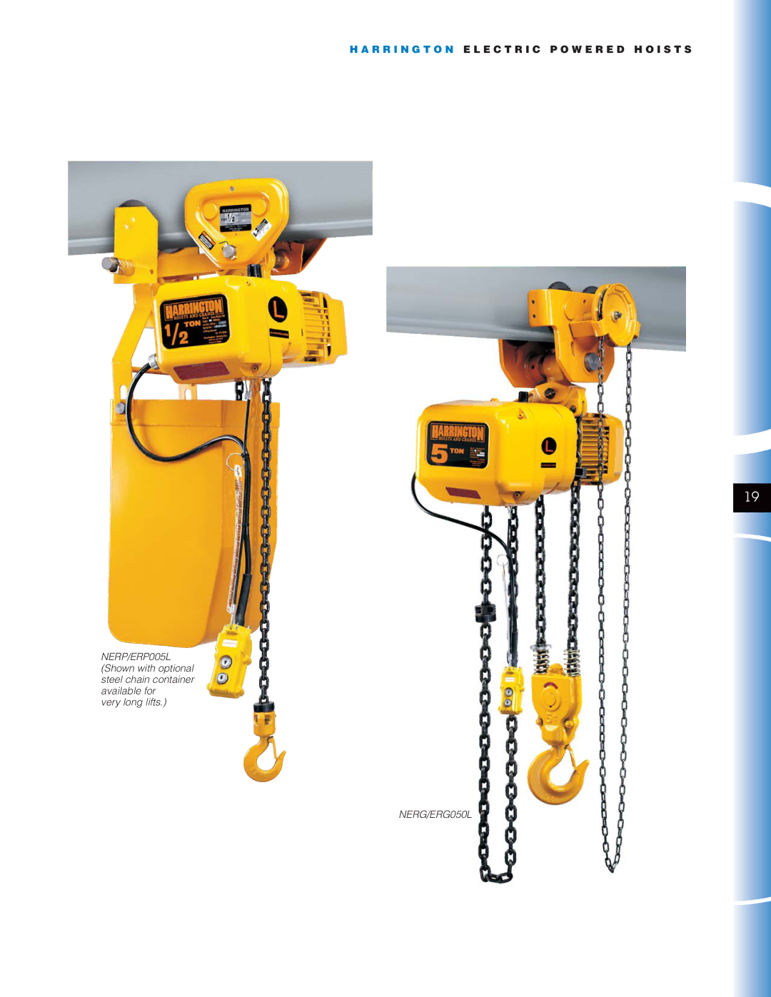 Harrington Hoists manual NERG/ERG050L 