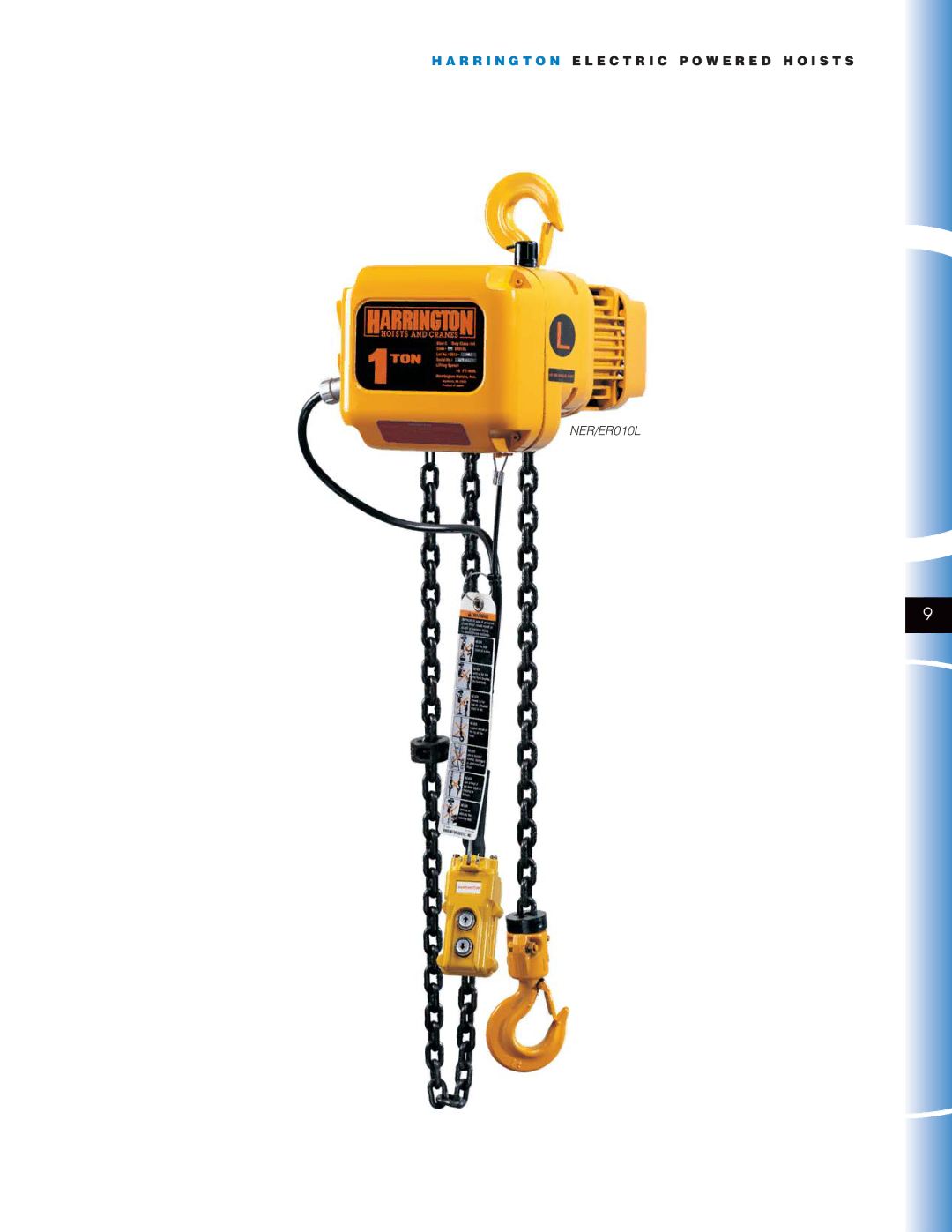 Harrington Hoists manual NER/ER010L 