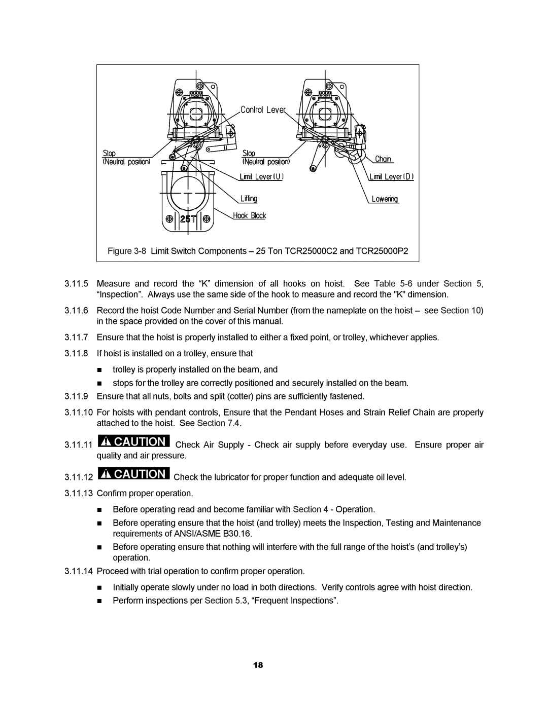 Harrington Hoists TCR owner manual 