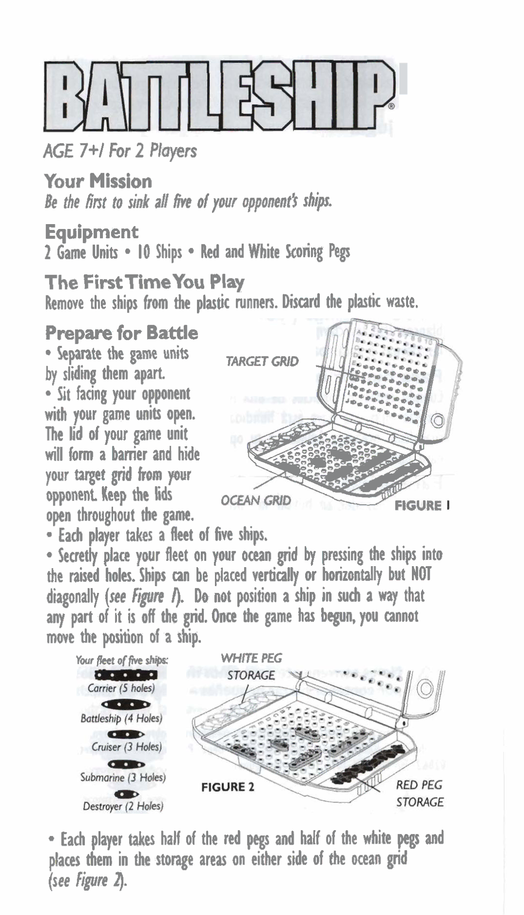 Hasbro 04419 2006 manual Your Mission, Equipment, FirstTimeYouPlay 