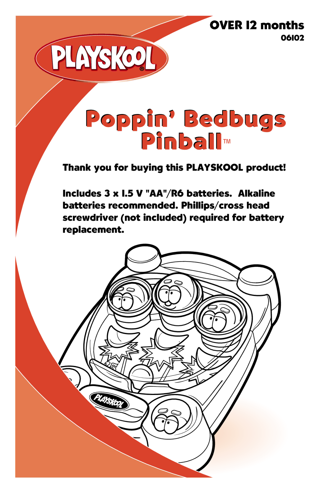 Hasbro 06102 manual Poppin’ Bedbugs Pinball 