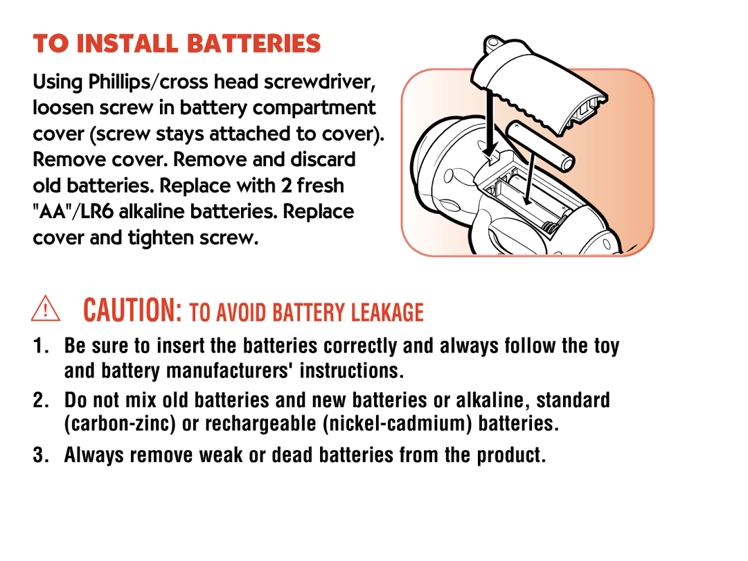 Hasbro 06573, 06591 manual To Install Batteries 