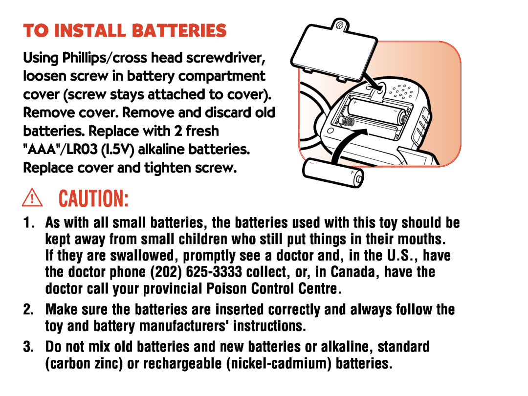 Hasbro 06591, 06575 manual To Install Batteries 