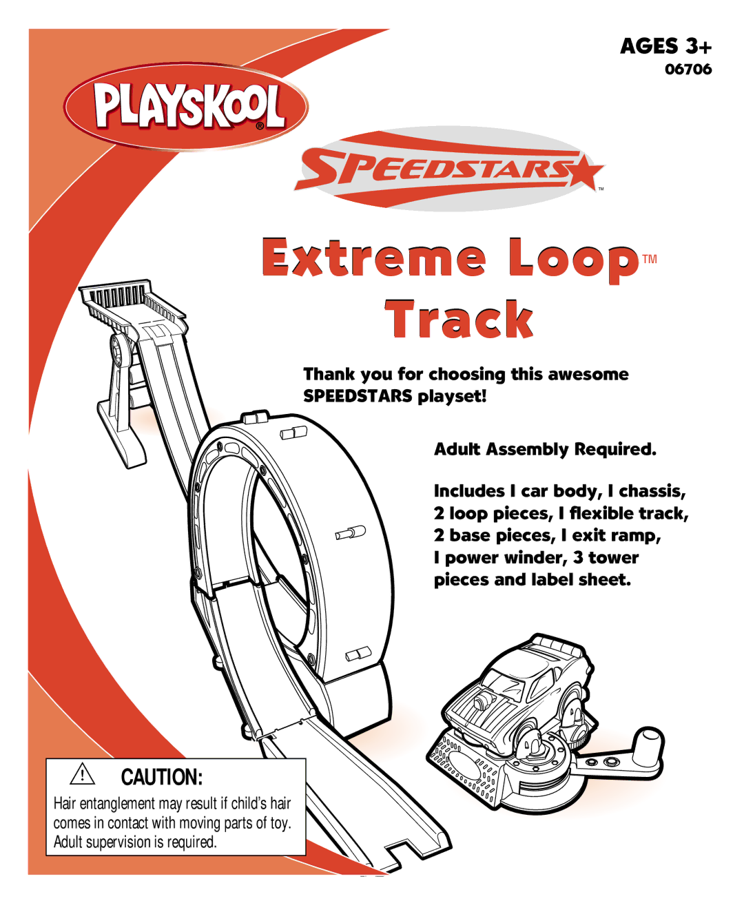 Hasbro 06706 manual Extreme Loop Track 