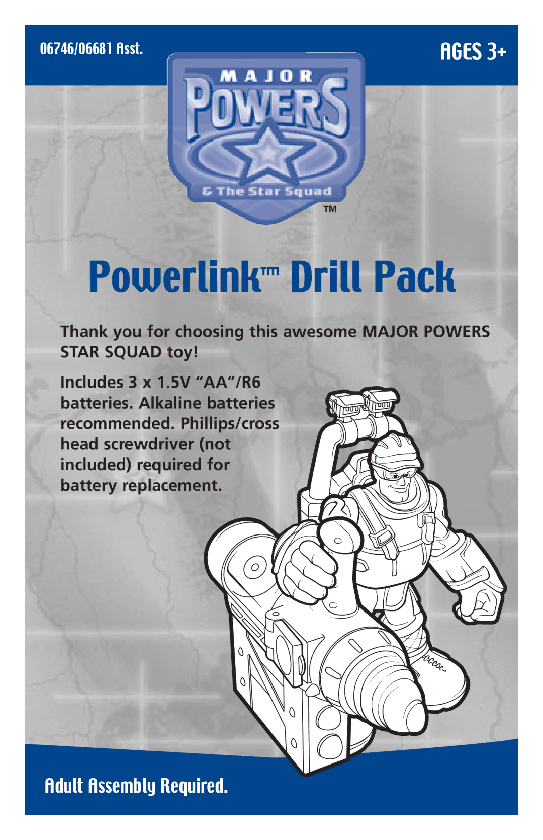 Hasbro 06746/06681 manual Powerlink Drill Pack 