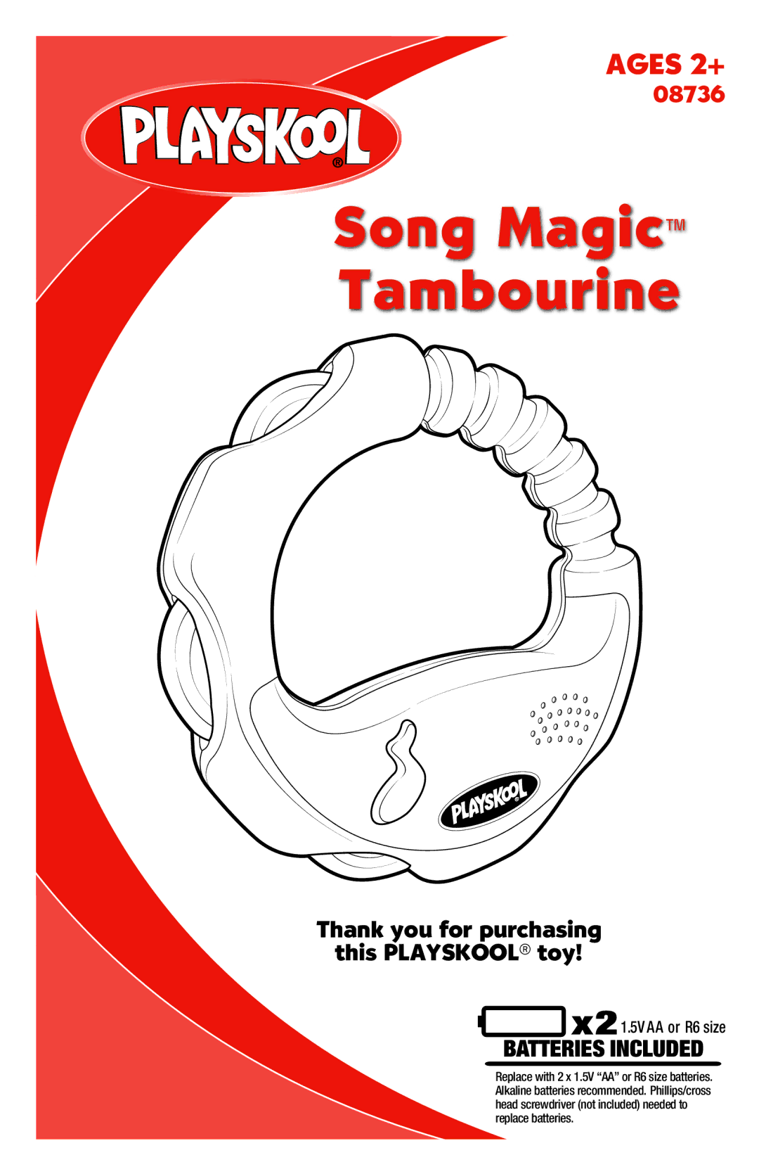 Hasbro 08736 manual Song Magic Tambourine 