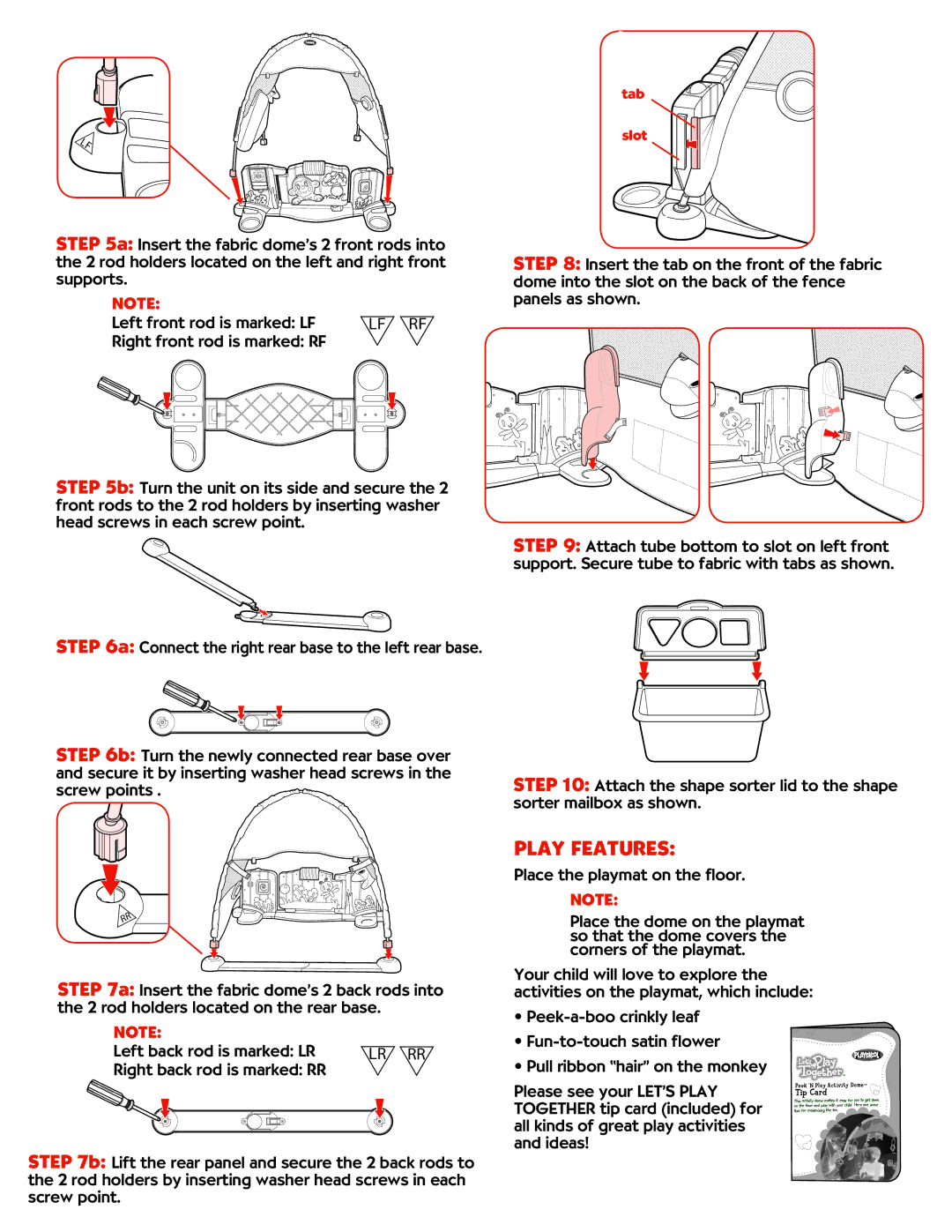 Hasbro 08977 manual Play Features 