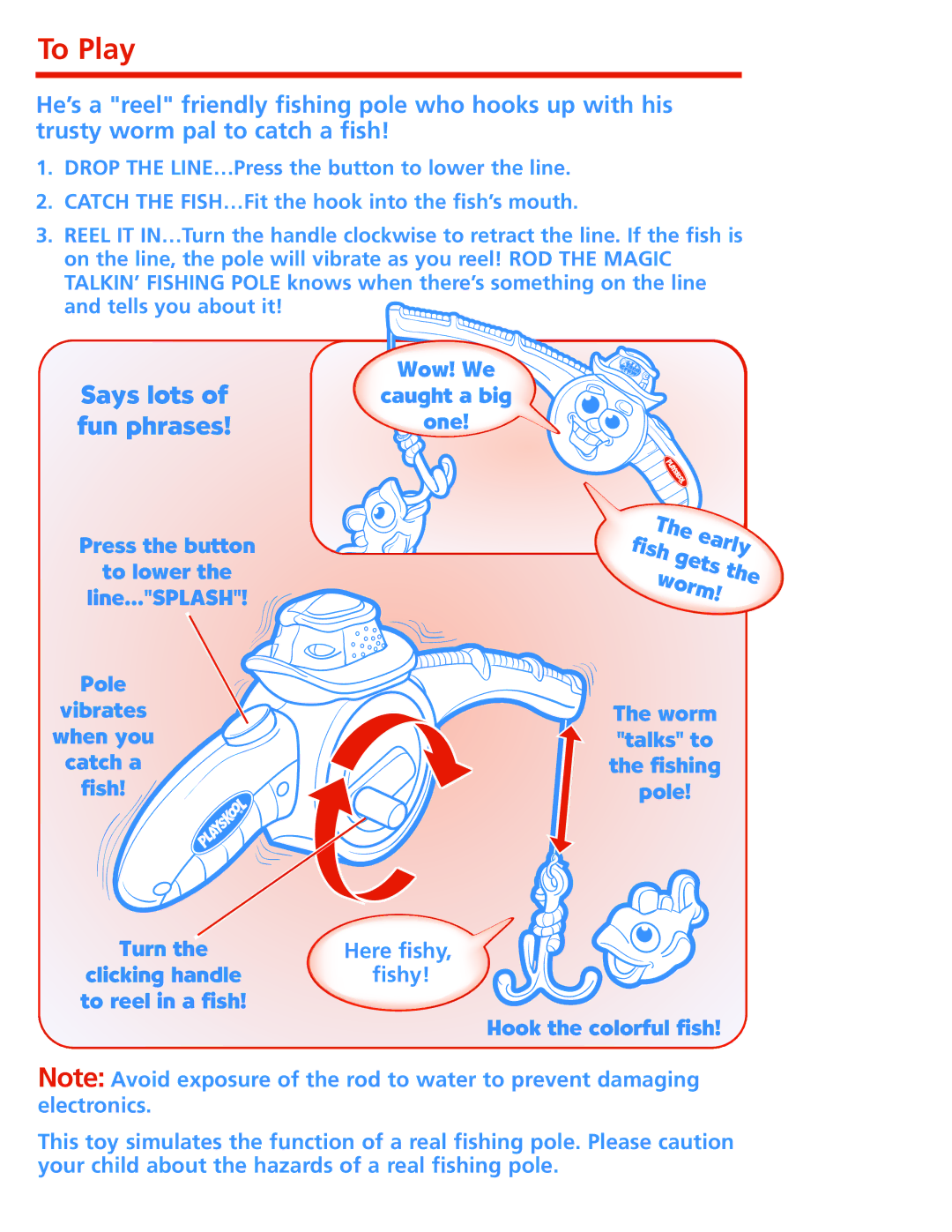 Hasbro 2002 manual To Play, Fun phrases 