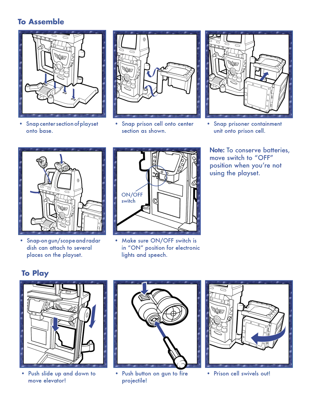 Hasbro 3116 manual To Assemble, To Play 