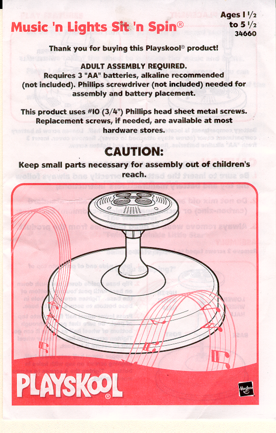 Hasbro 34660 manual 