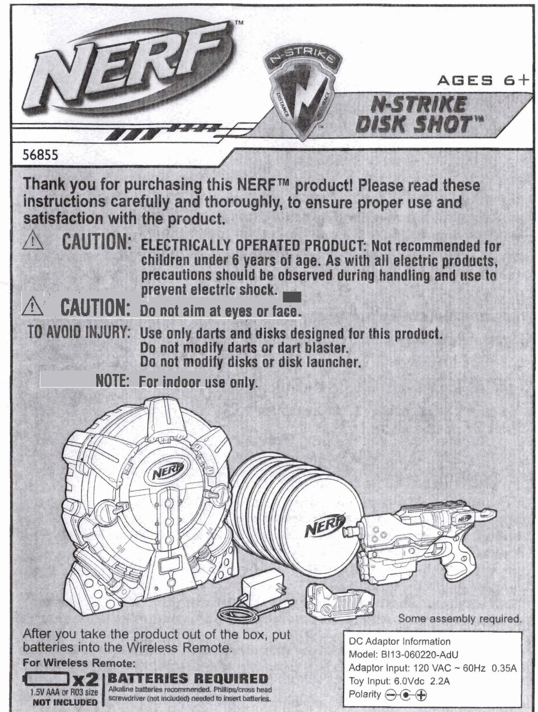 Hasbro 56855 manual 