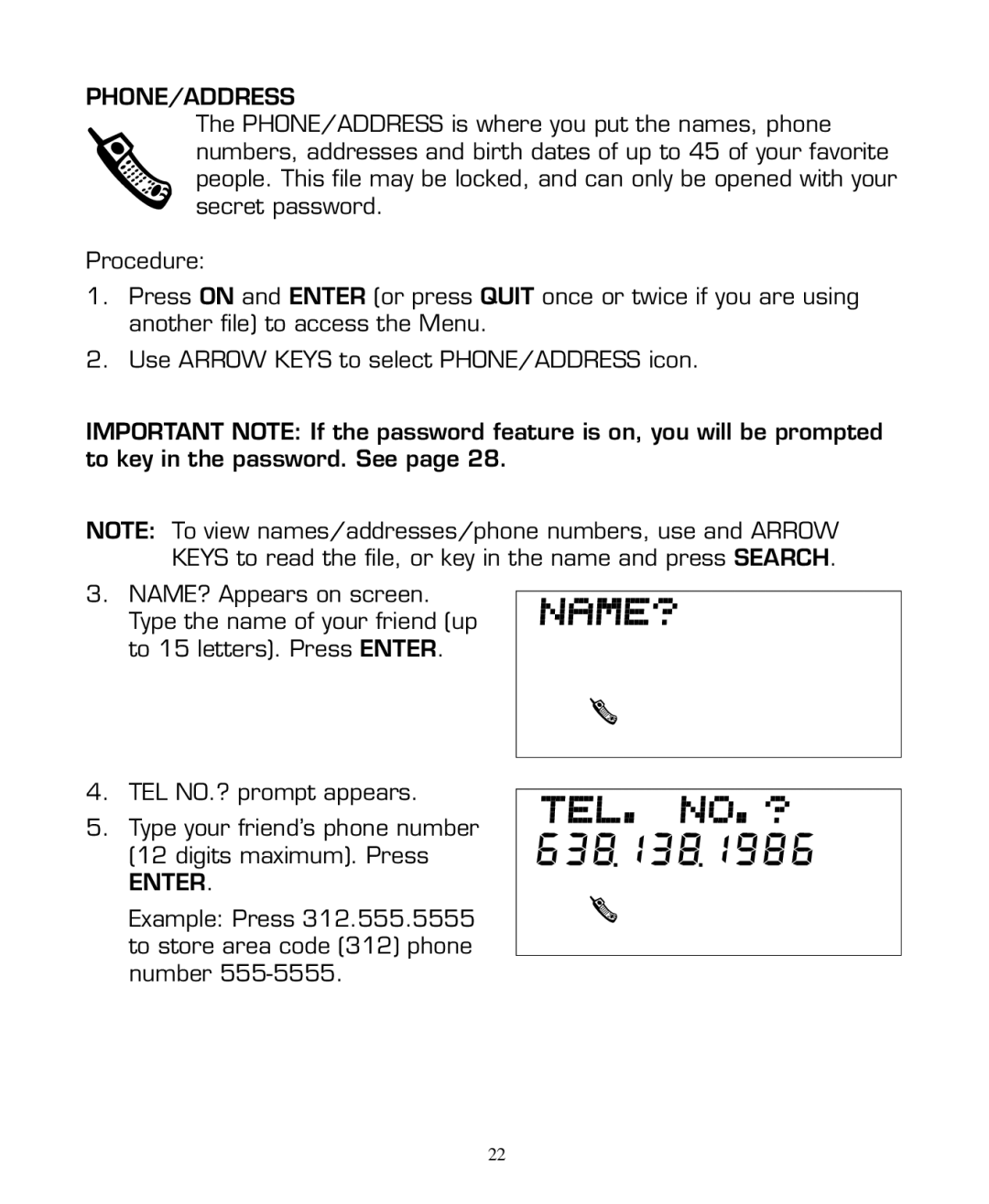 Hasbro 59919 manual Phone/Address 