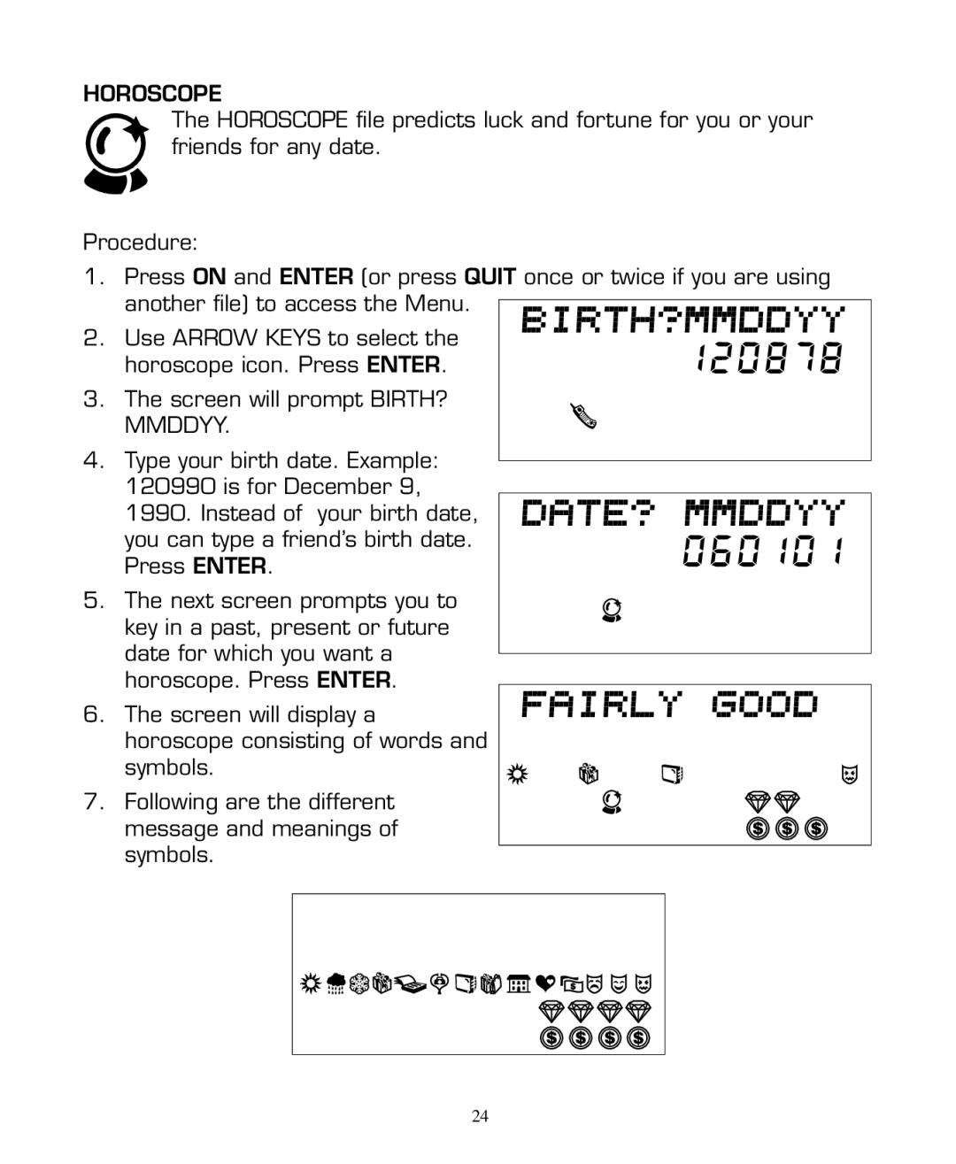 Hasbro 59919 manual Horoscope 