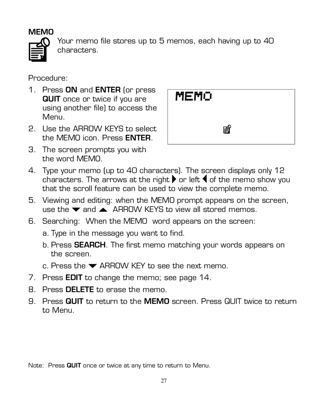 Hasbro 59919 manual Memo 