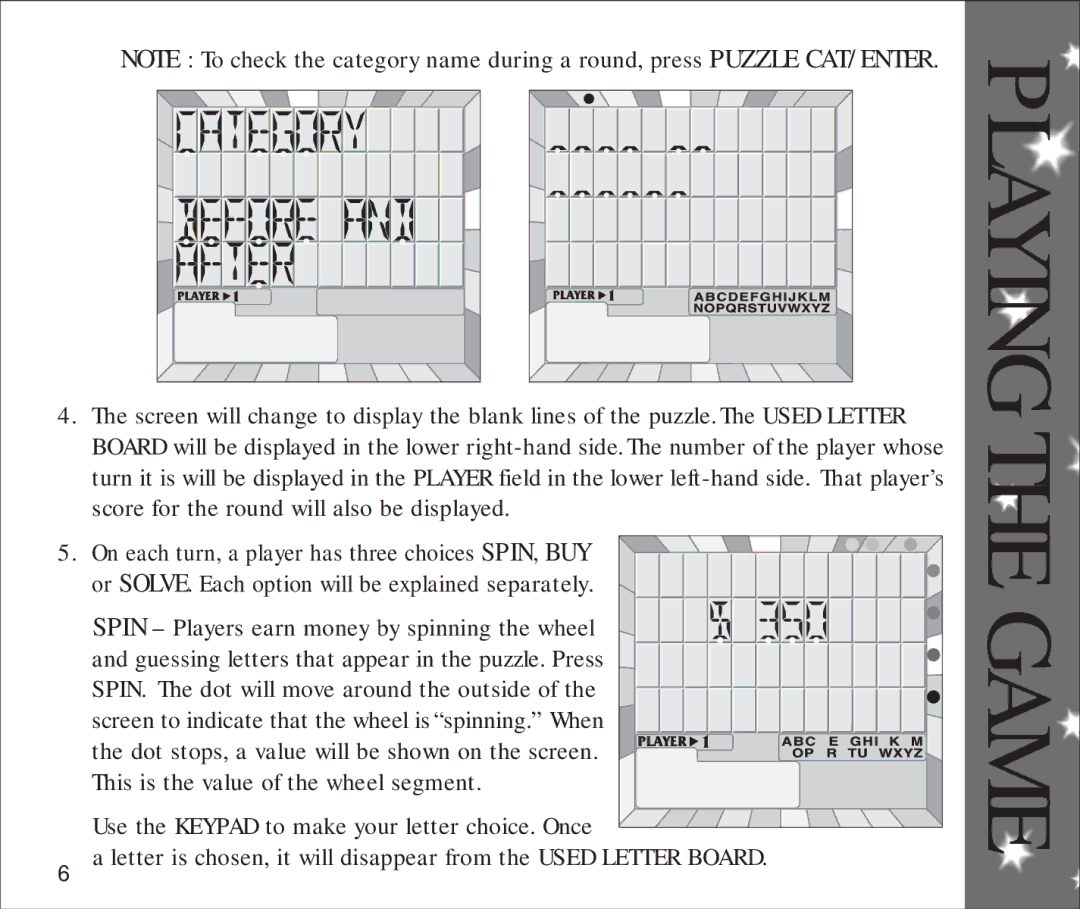 Hasbro 59939 manual Playing the Game 