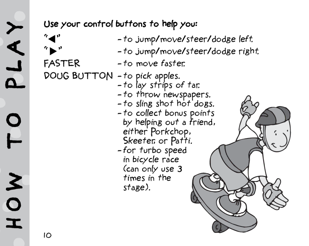 Hasbro 60-036 manual Use your control buttons to help you 