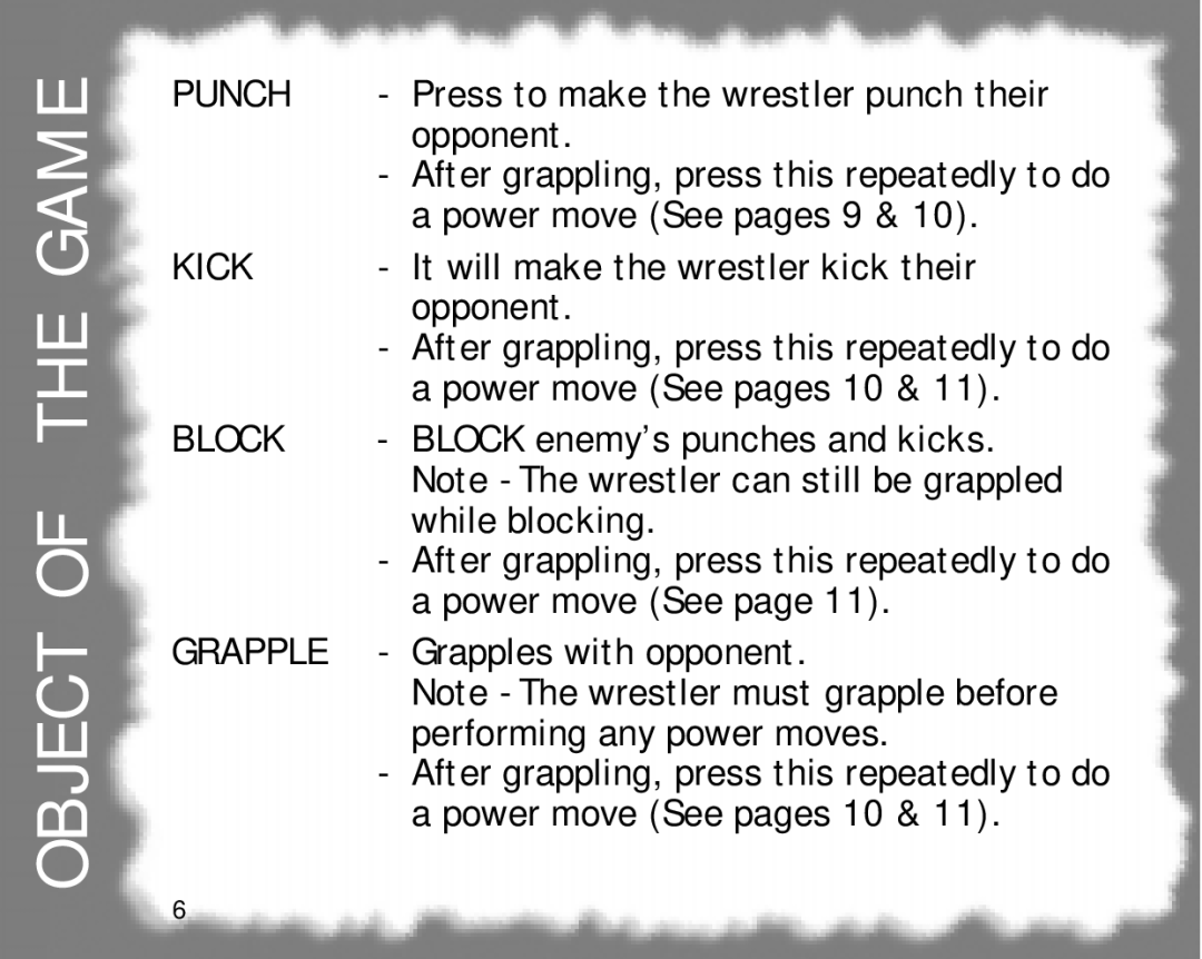 Hasbro 60-052 manual Punch, Kick, Block 