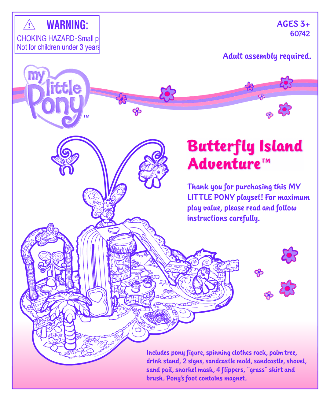 Hasbro 60742 manual Butterfly Island Adventure 