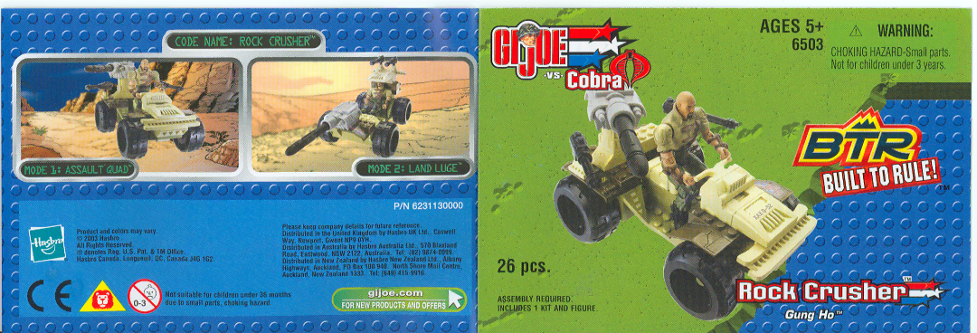 Hasbro 6503 manual 