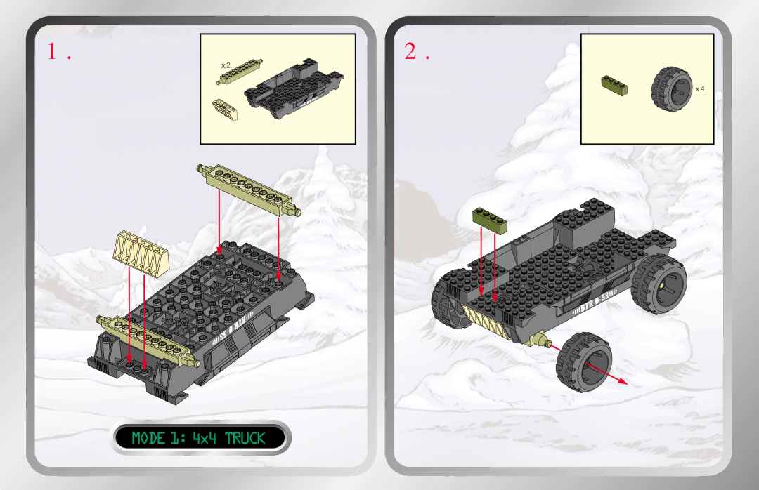 Hasbro 6504 manual Mode 1 4x4 Truck 