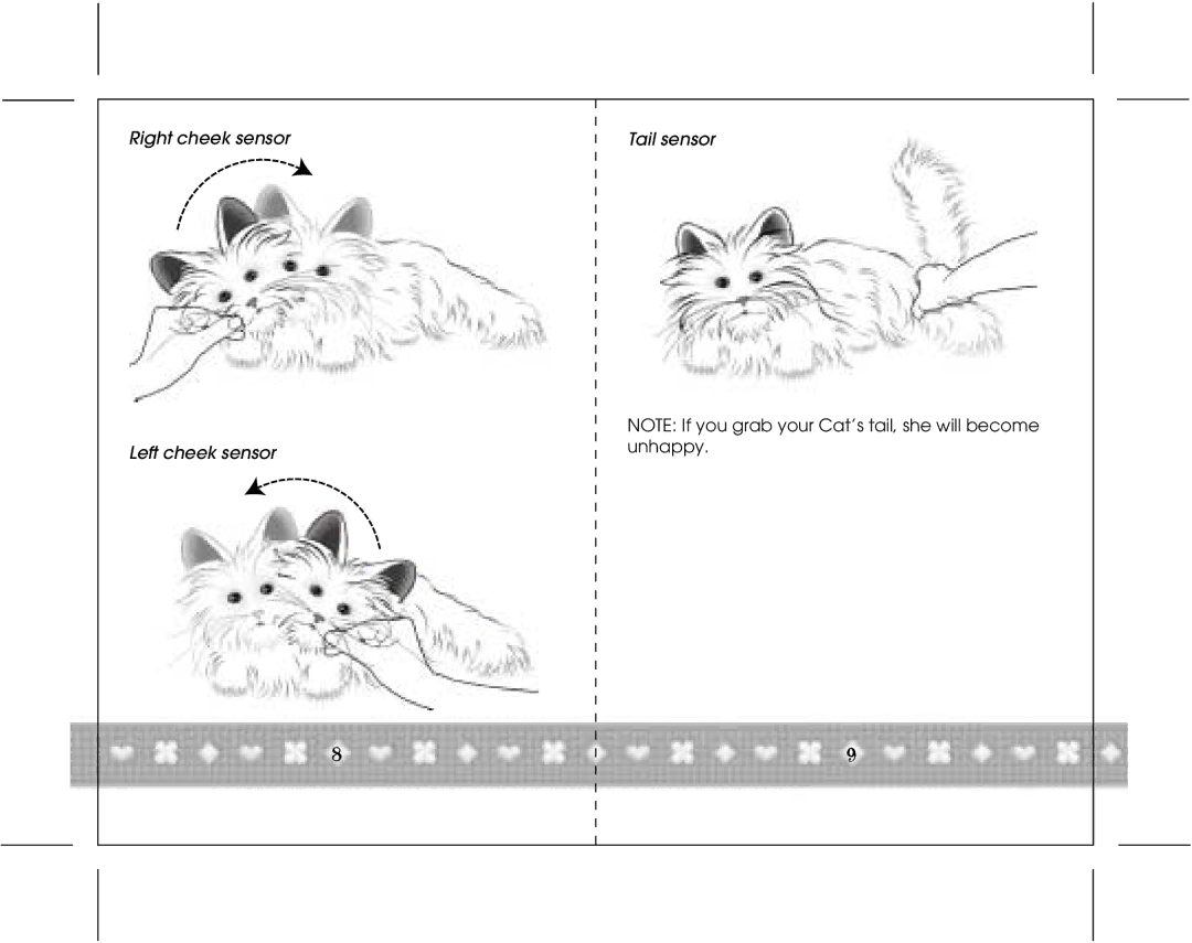 Hasbro 66492 instruction manual Right cheek sensor 