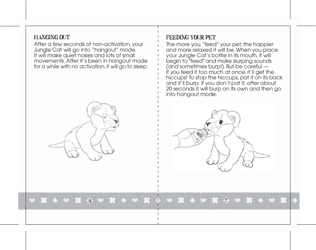 Hasbro 66529 instruction manual Hanging OUT, Feeding Your PET 