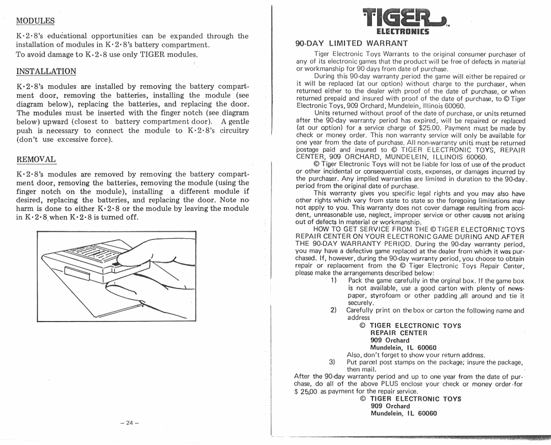 Hasbro 7-230, 7-231 manual 