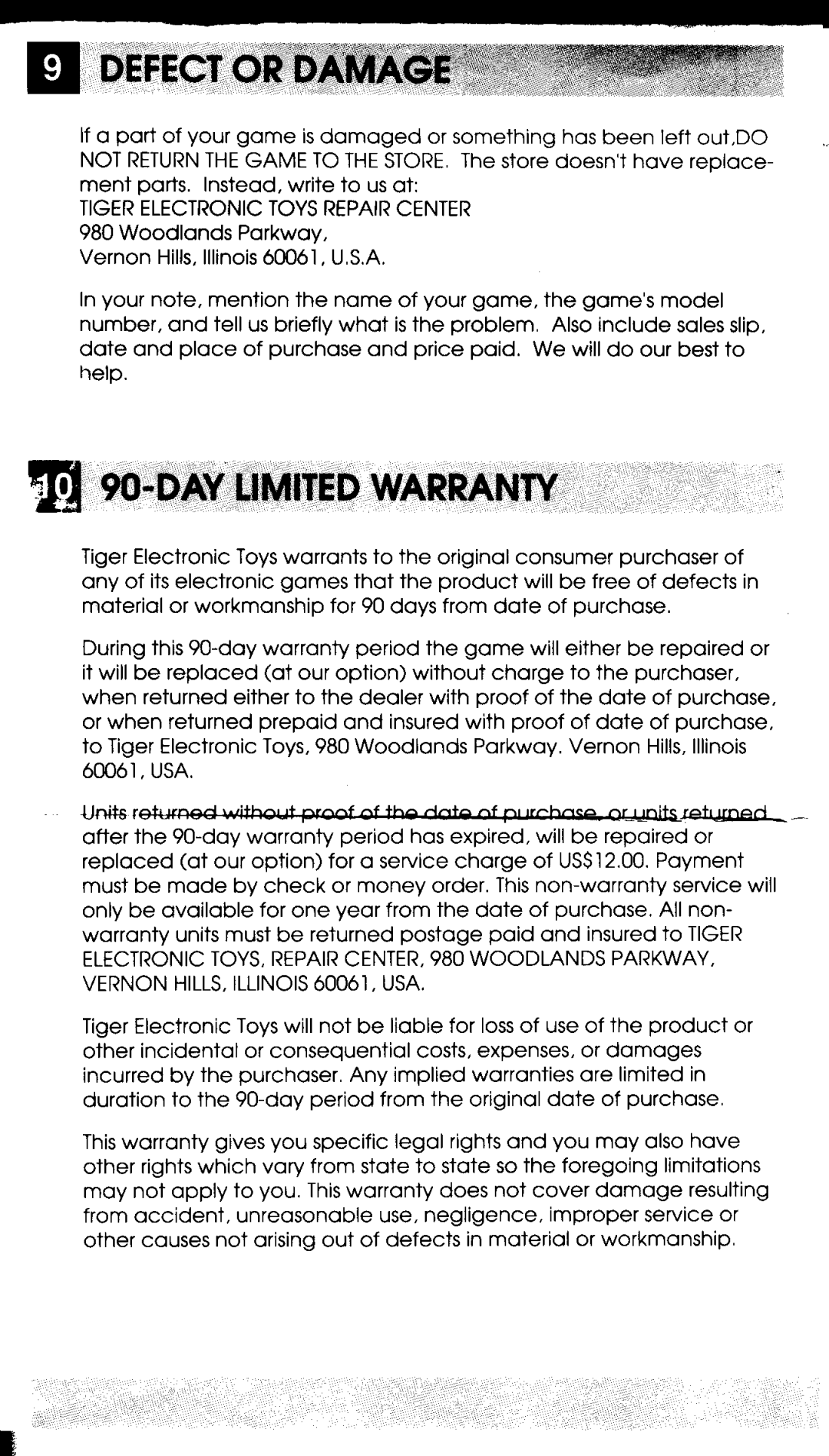 Hasbro 7-866 manual 