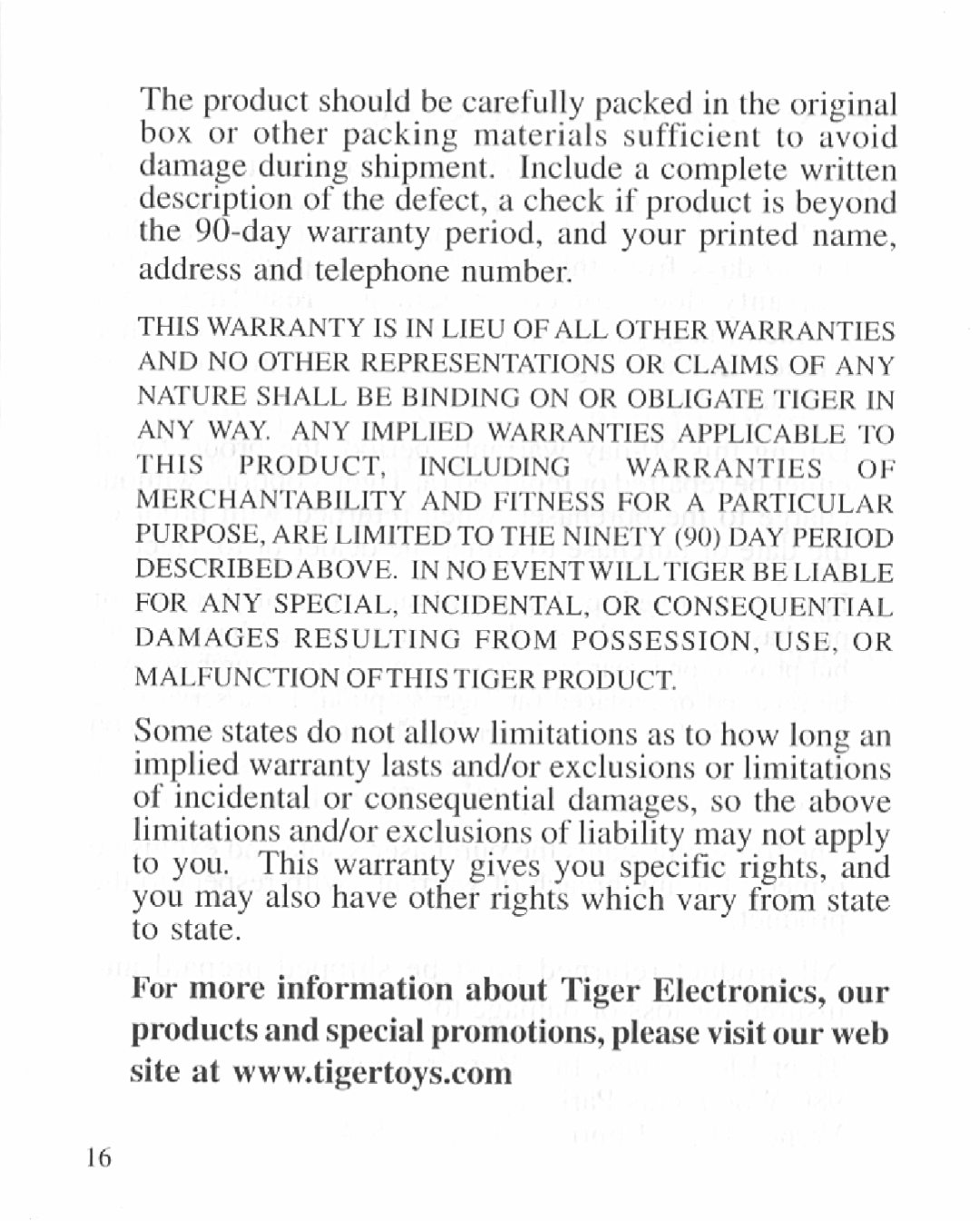 Hasbro 7-941 manual 
