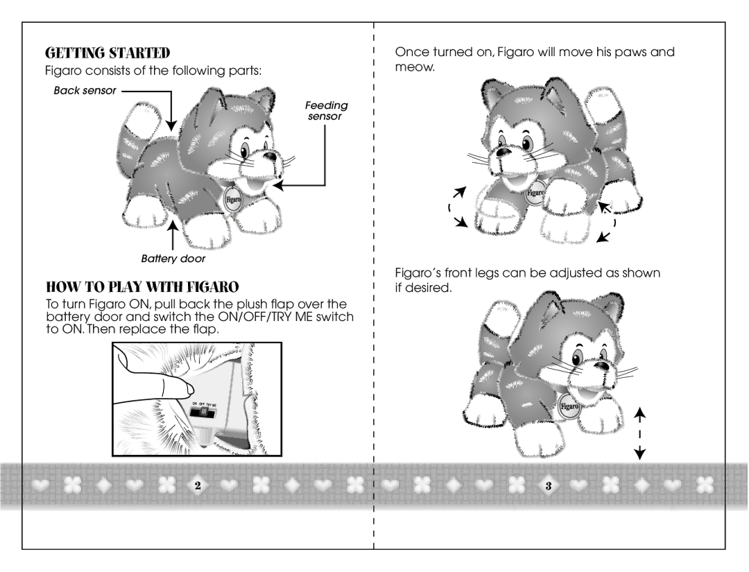 Hasbro 70079/70077 instruction manual Getting Started, HOW to Play with Figaro 