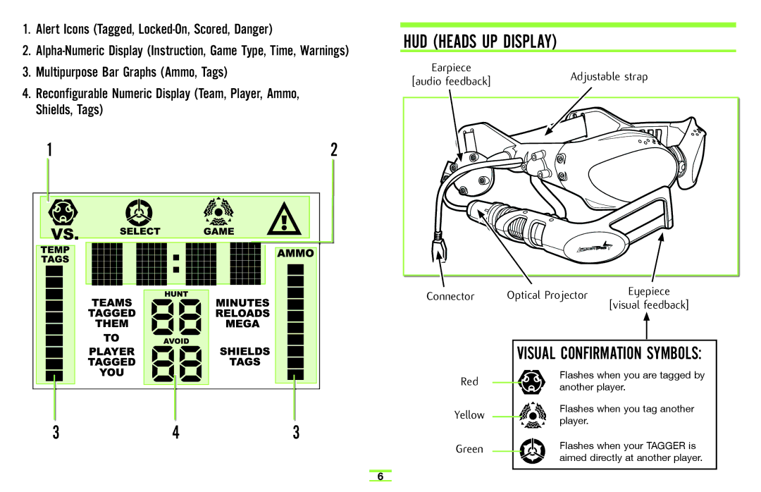 Hasbro 71970 manual Alert Icons Tagged, Locked-On, Scored, Danger 