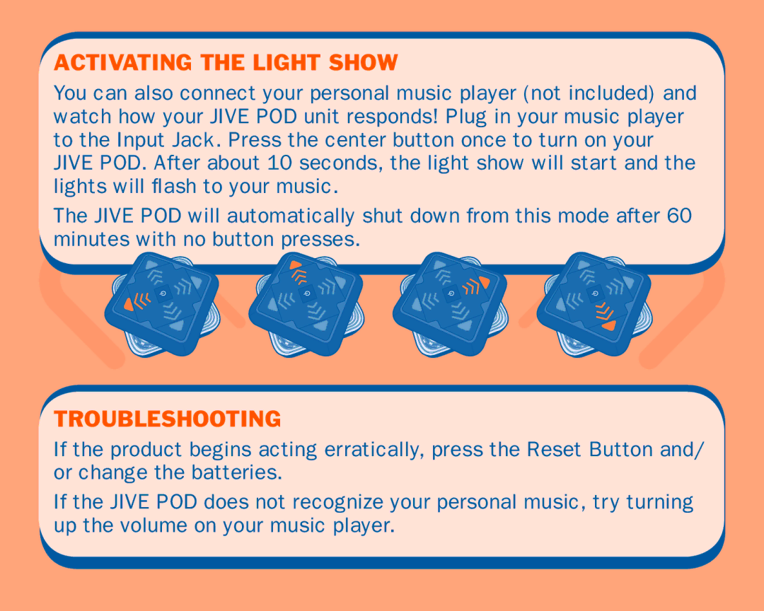 Hasbro 77313 user manual Activating the Light Show, Troubleshooting 