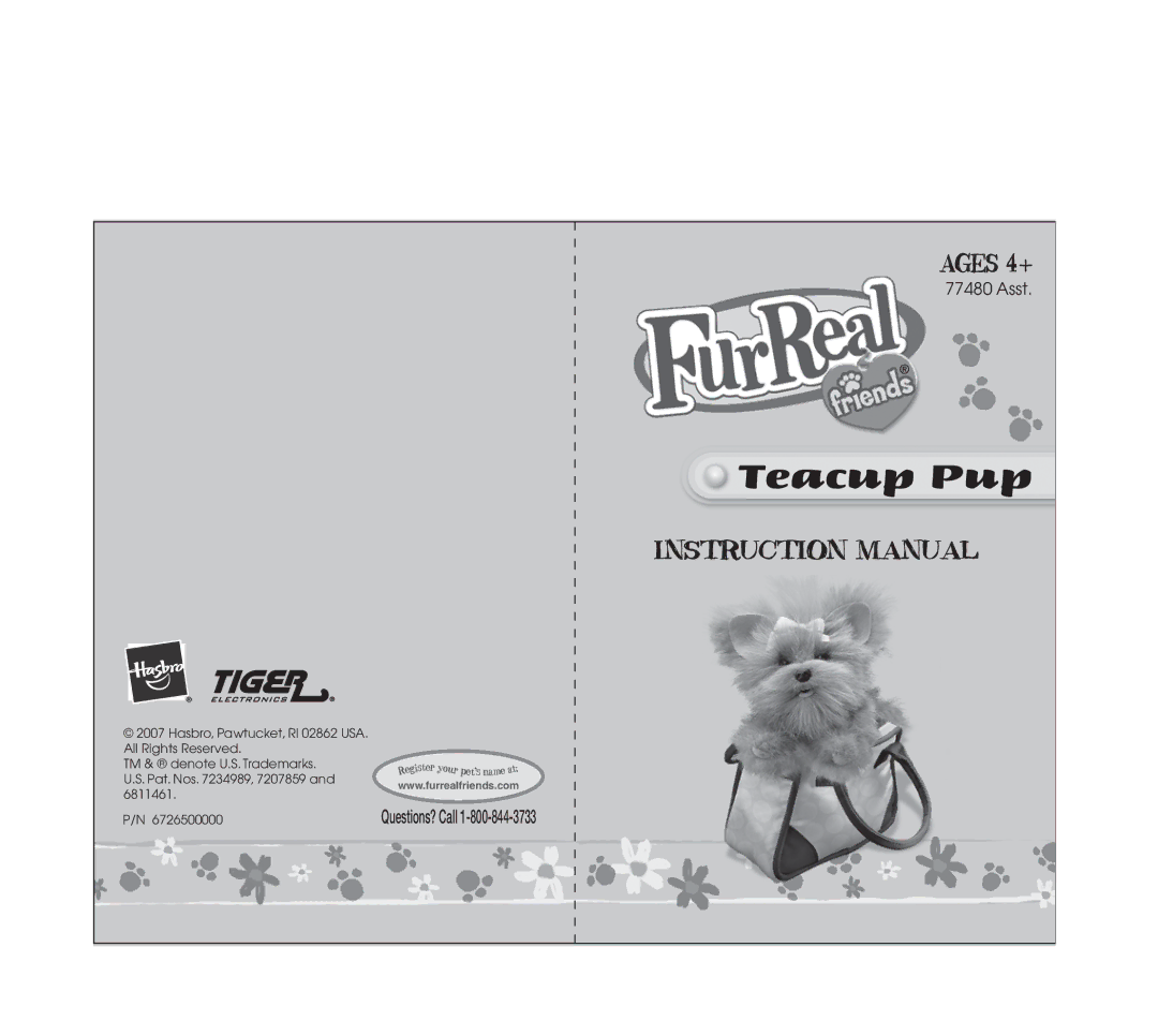 Hasbro 77480 instruction manual Teacup Pup 