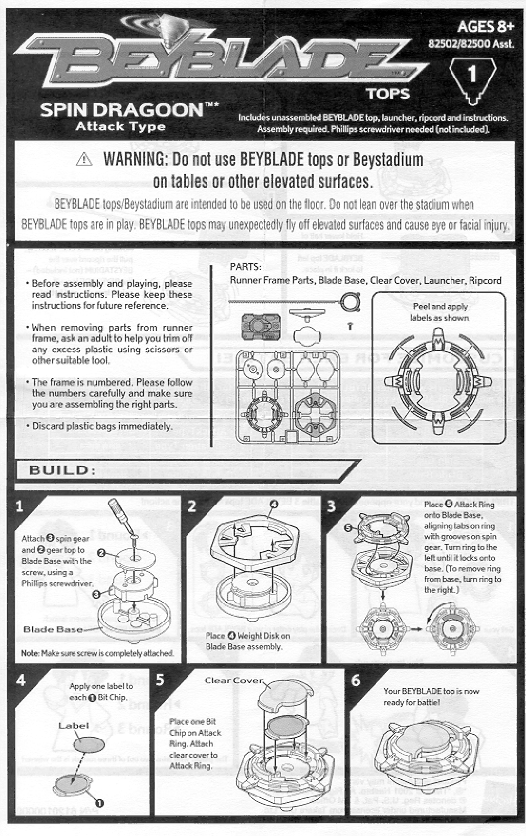 Hasbro 82502 manual 