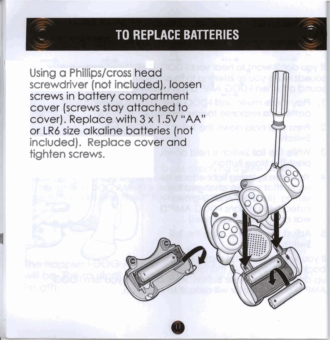 Hasbro Ampd manual To Replace Batteries 