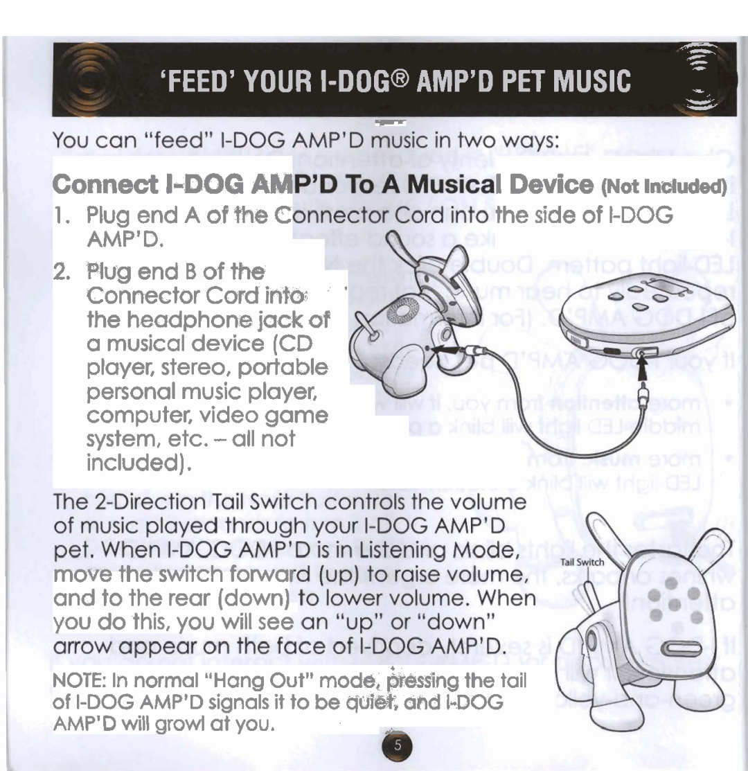 Hasbro manual Cannect I-DOG Affl, Feedyour I-Dog@ Ampdpet Music 