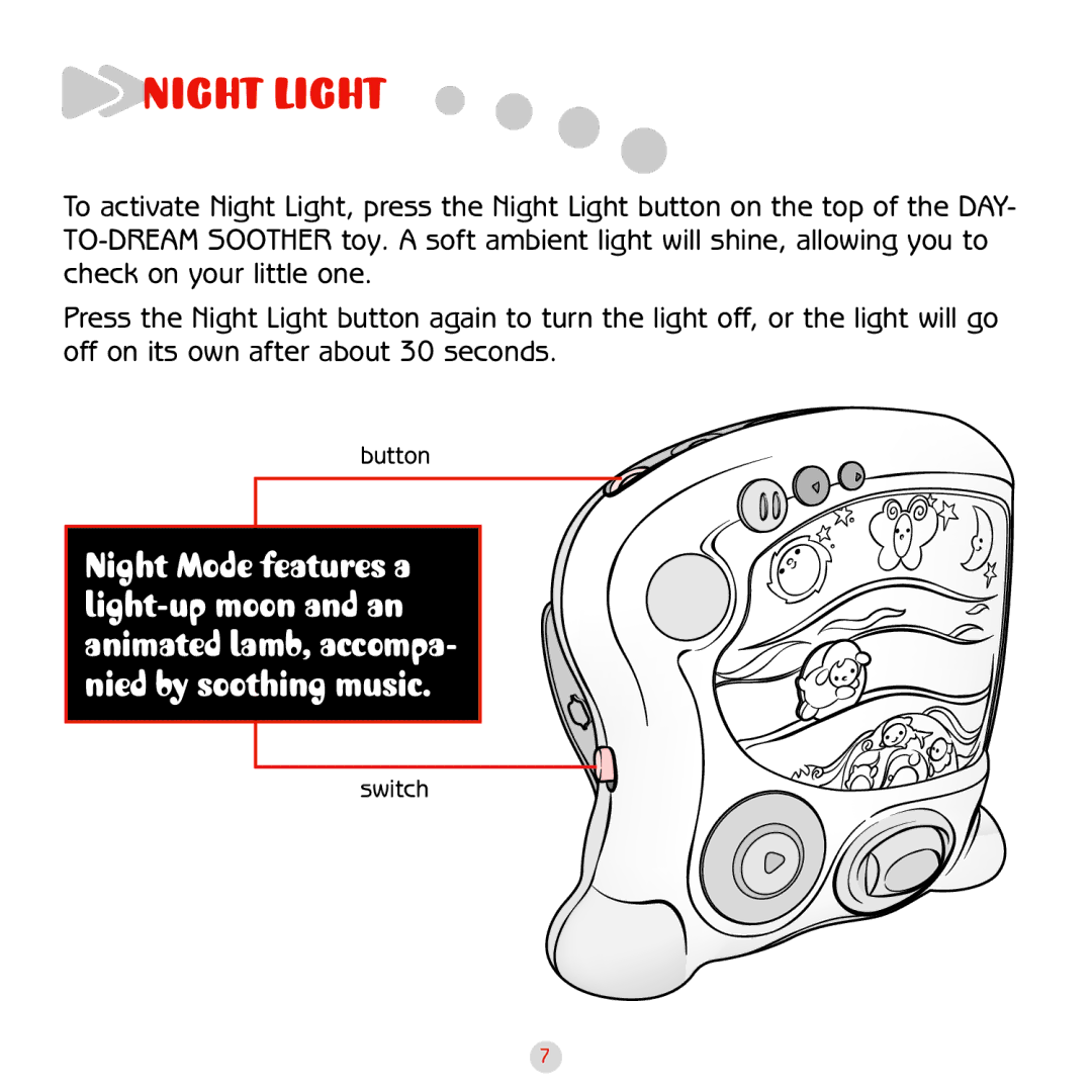 Hasbro BIRTH+ manual Night Light 