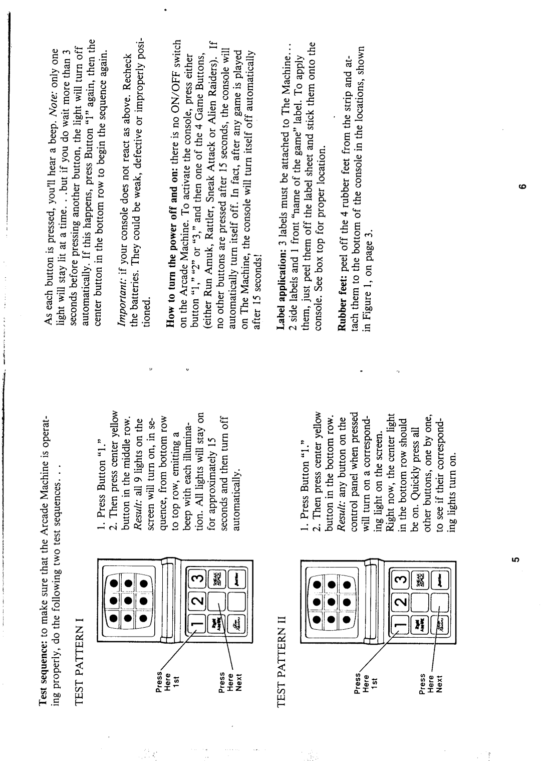 Hasbro Electronic Arcade Mania manual 