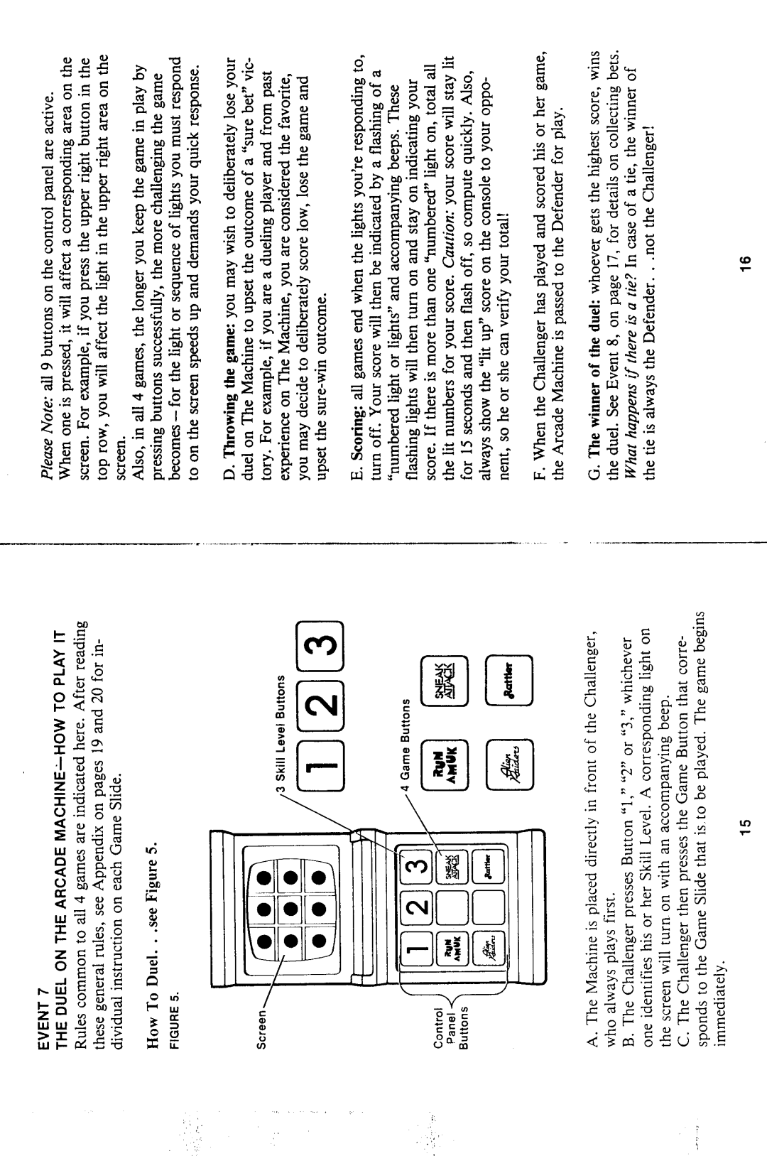 Hasbro Electronic Arcade Mania manual 