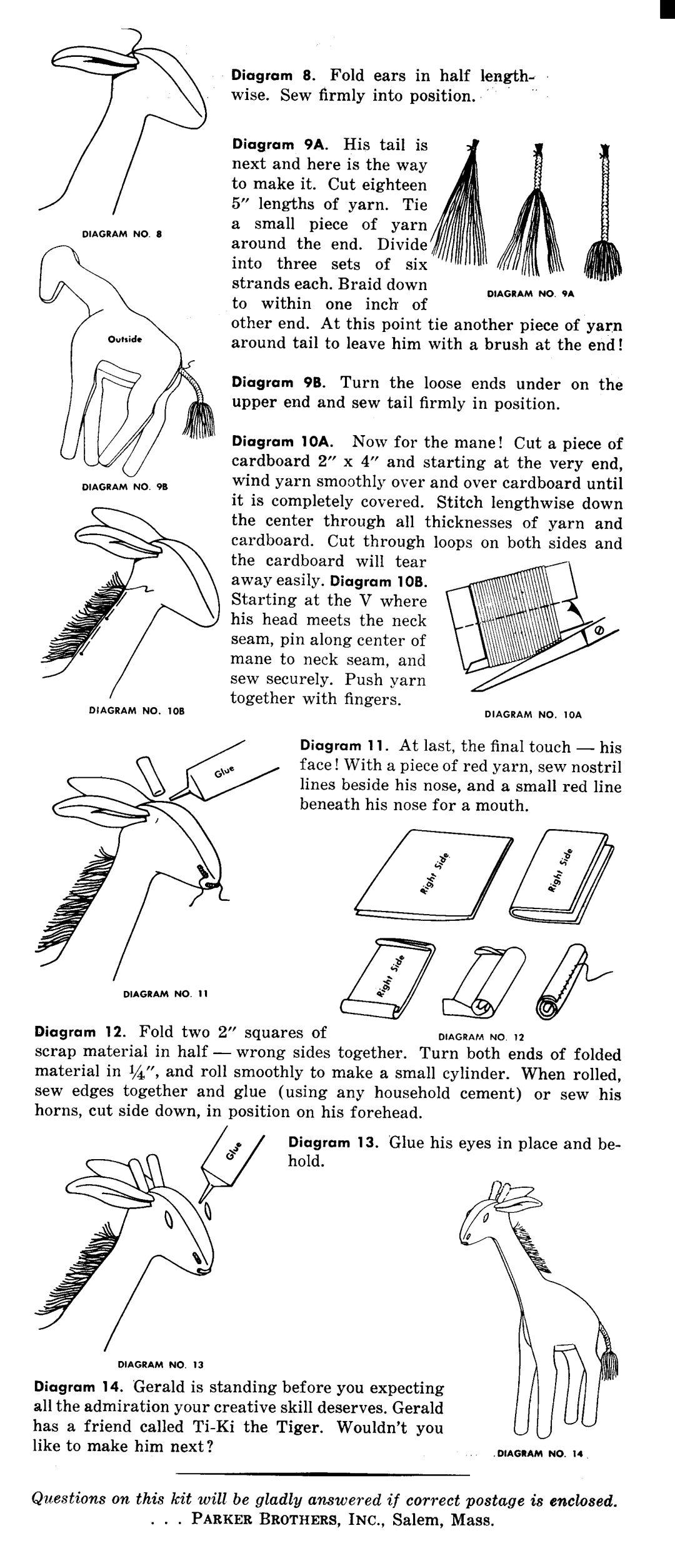 Hasbro Gerald the Giraffe manual 