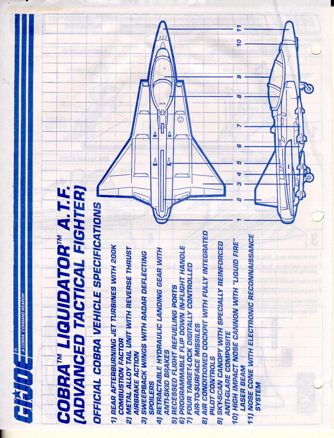 Hasbro GIJoe Cobra Liquidator ATF manual 