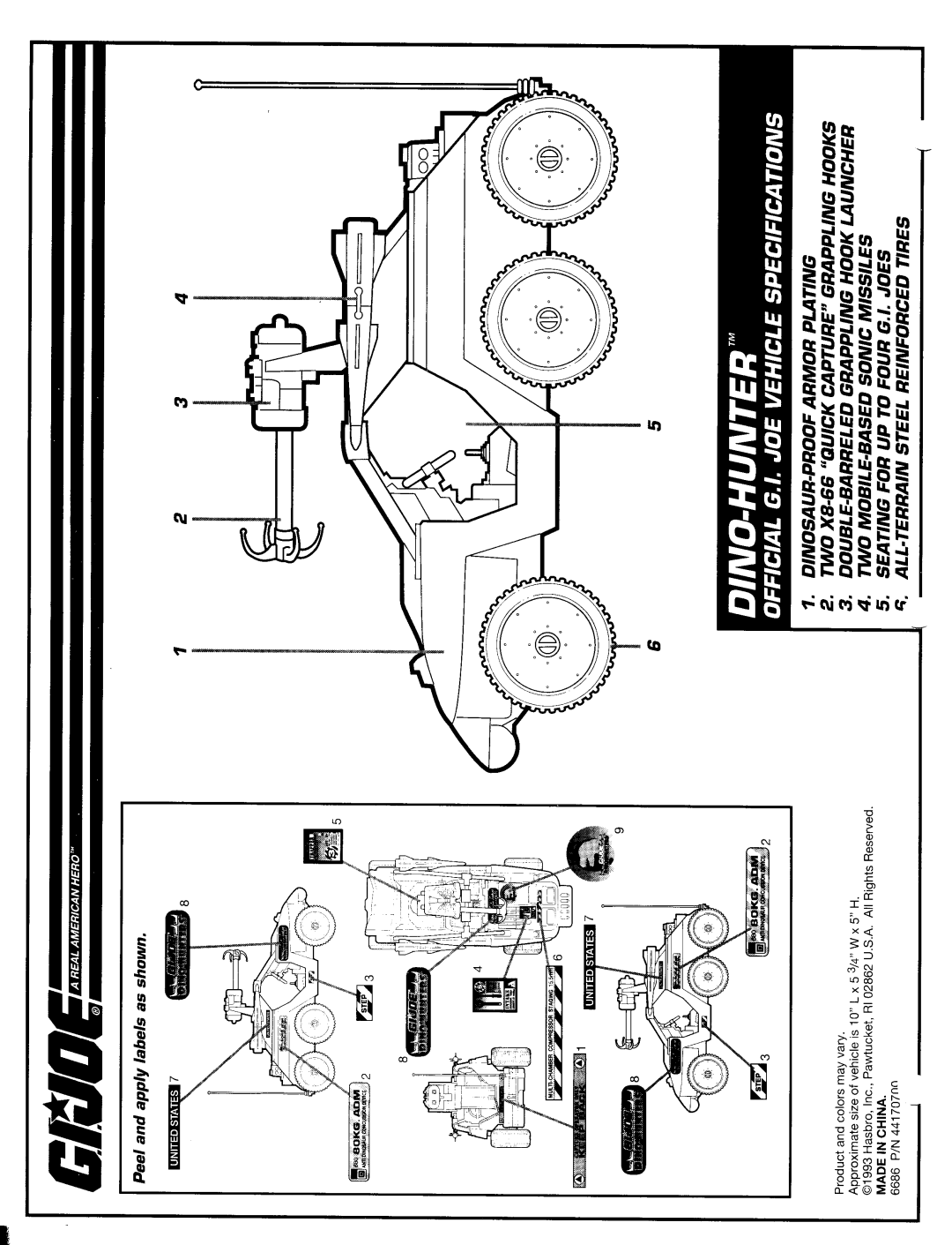 Hasbro GIJoe DinoHunter manual 