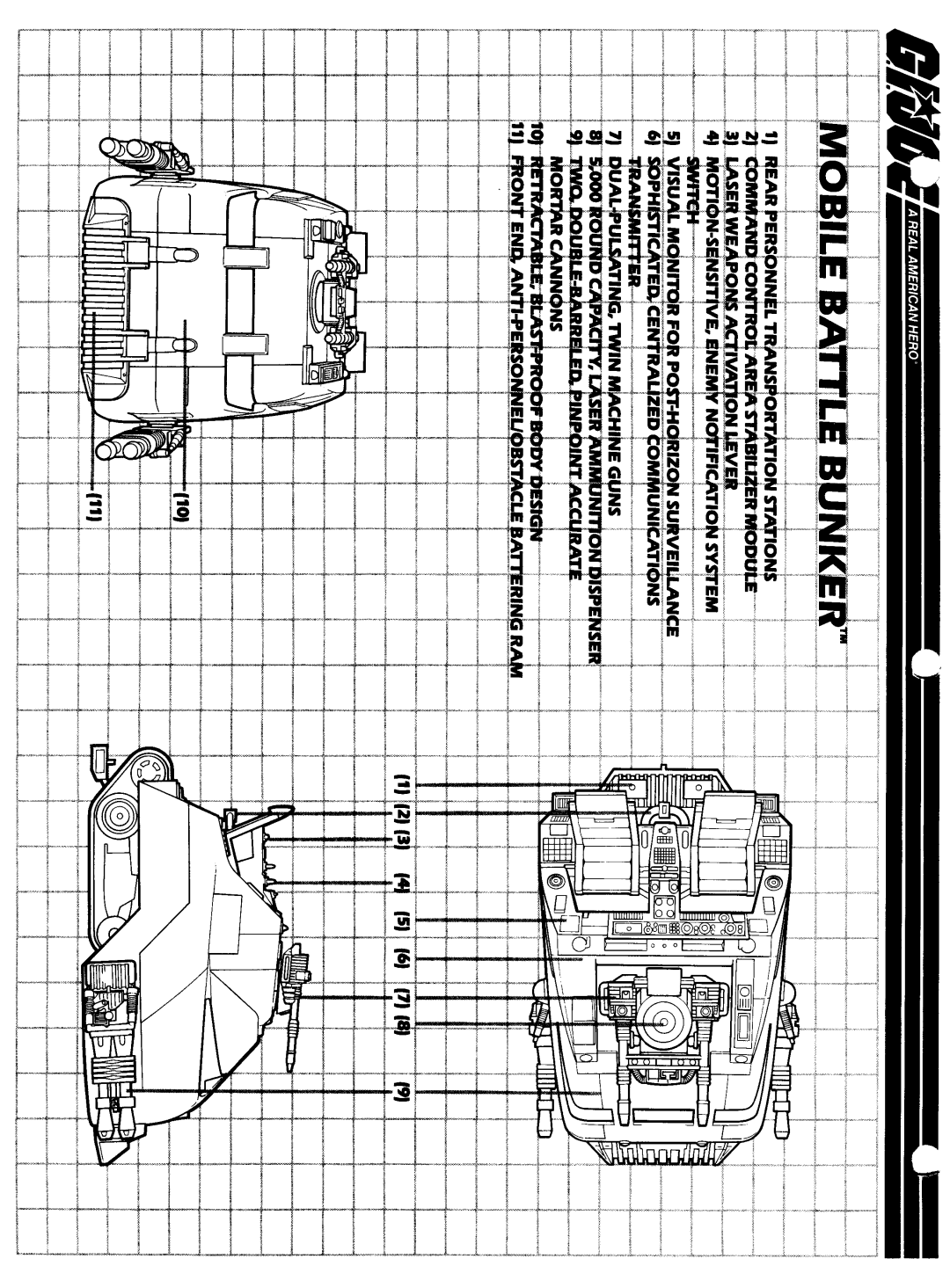 Hasbro GIJoe Mobile Battle Bunker manual 