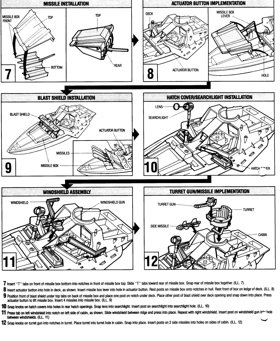 Hasbro GIJoe NightRay manual 