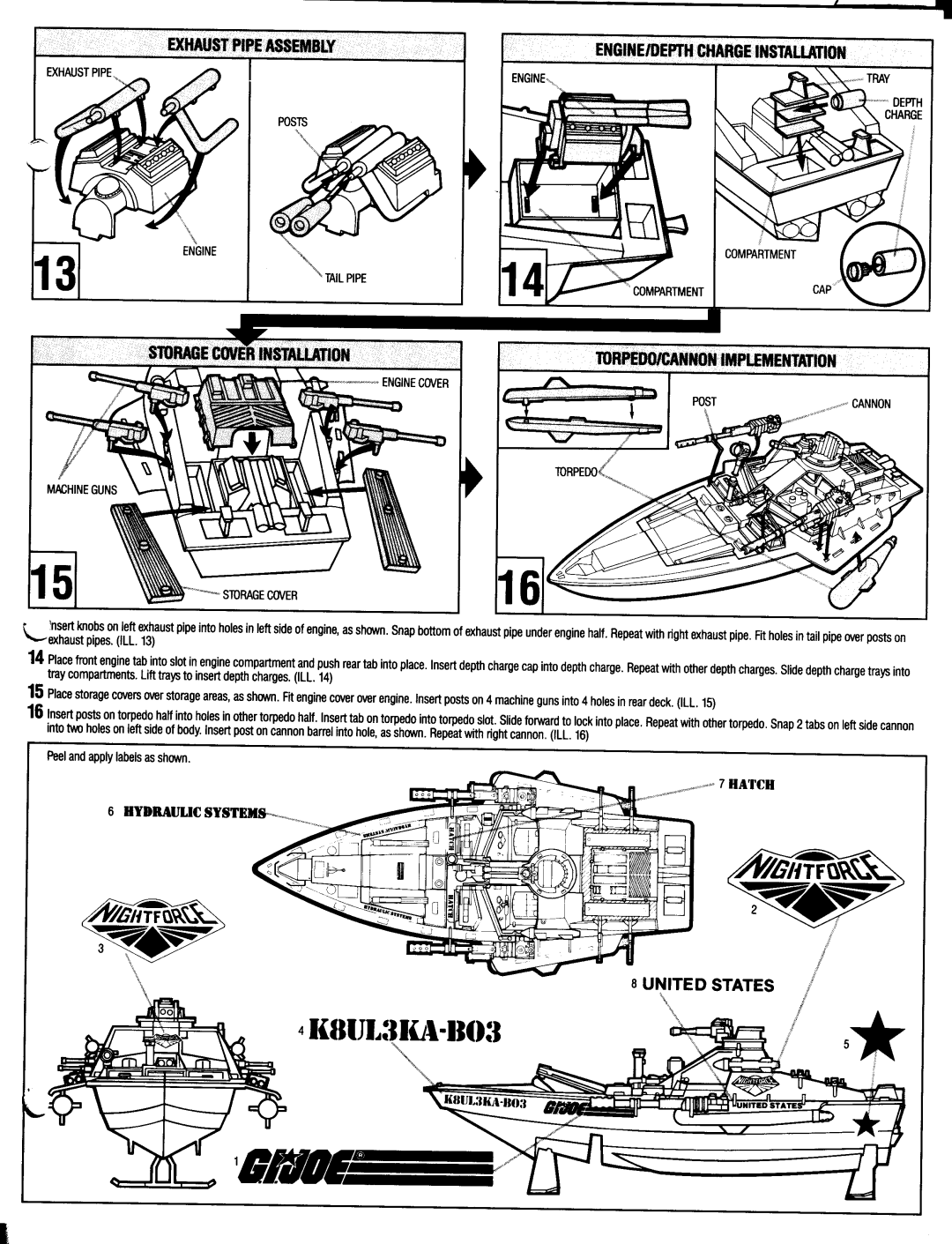 Hasbro GIJoe NightRay manual 