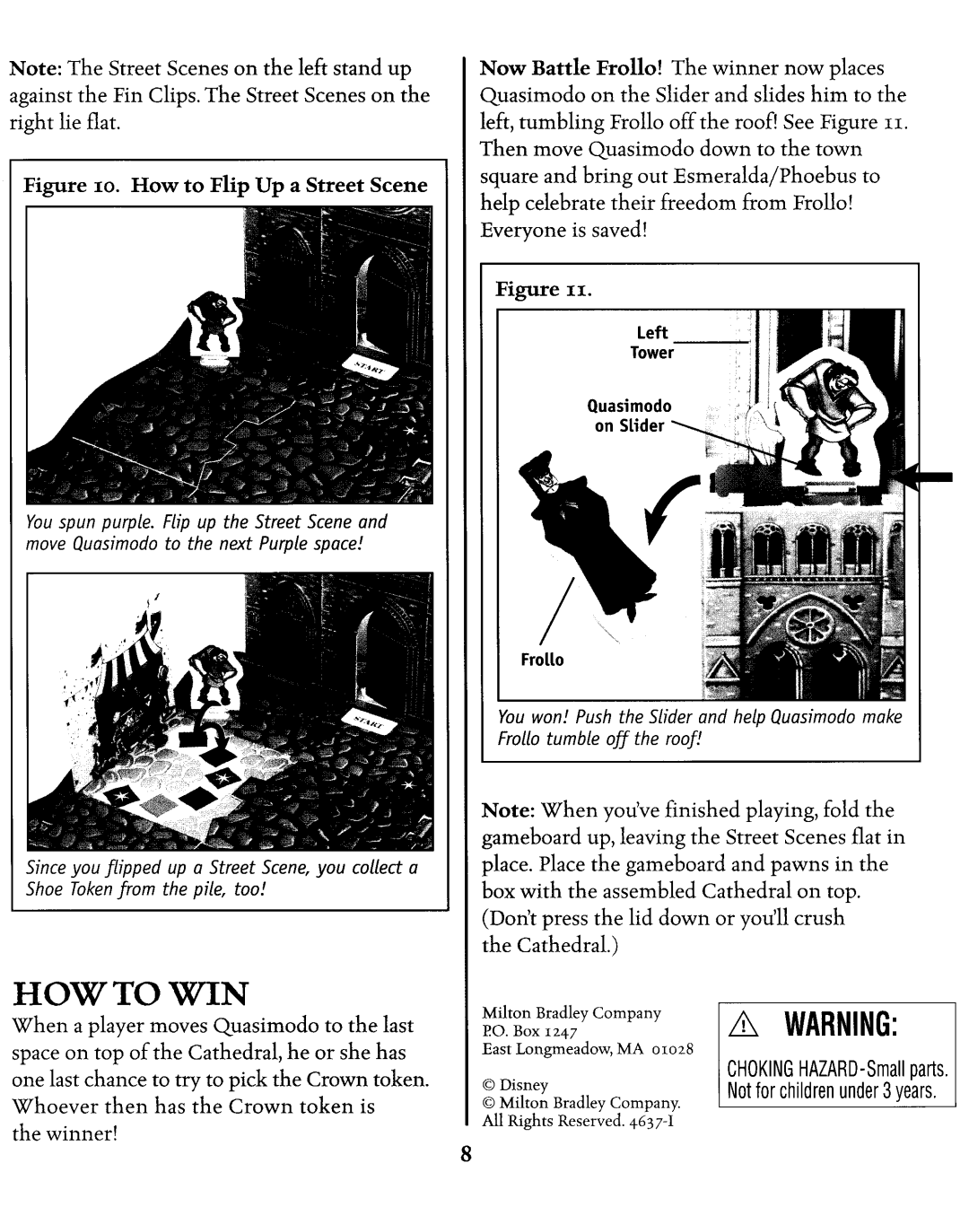 Hasbro Hunchback of Notre Dame manual 