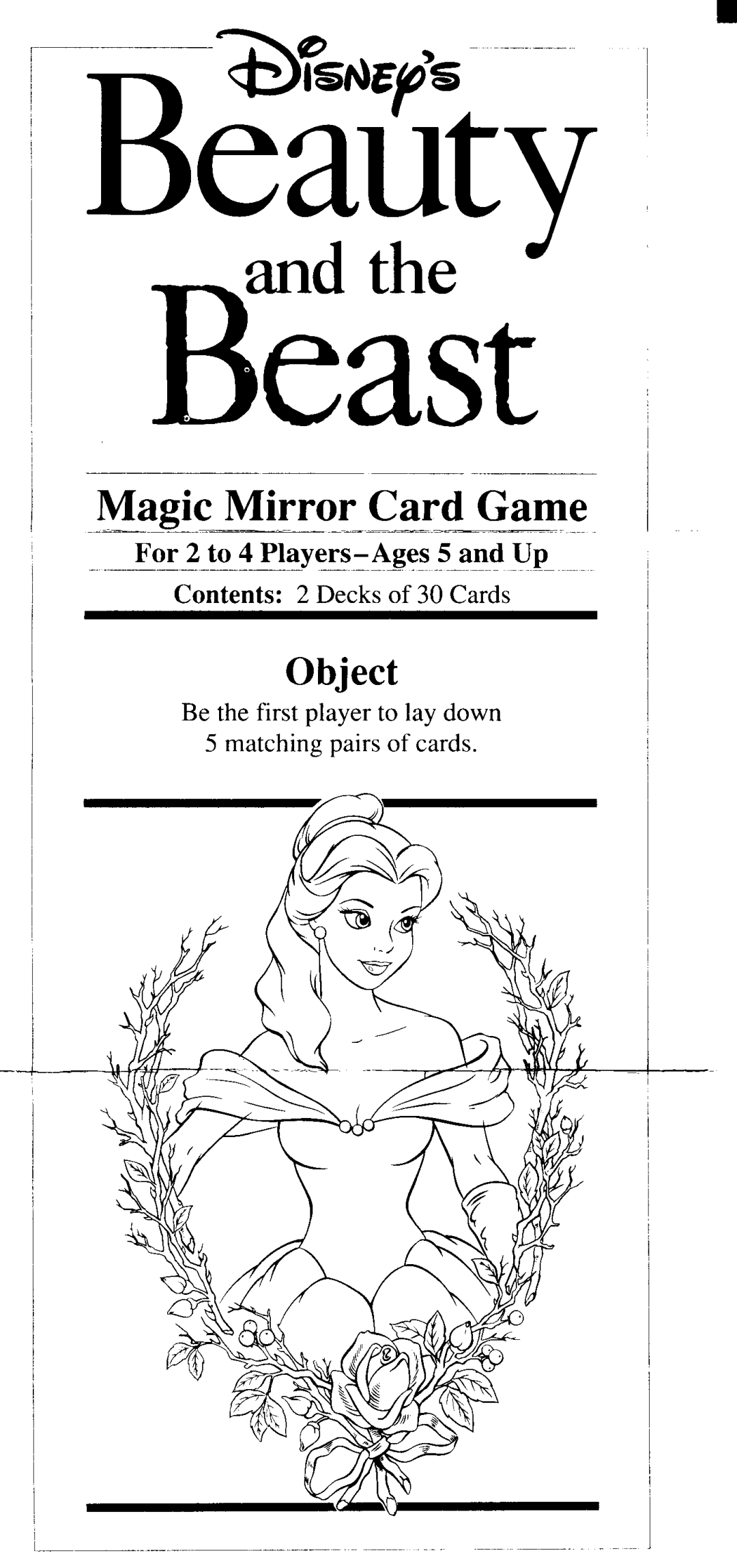 Hasbro Magic Mirror Card Game manual 