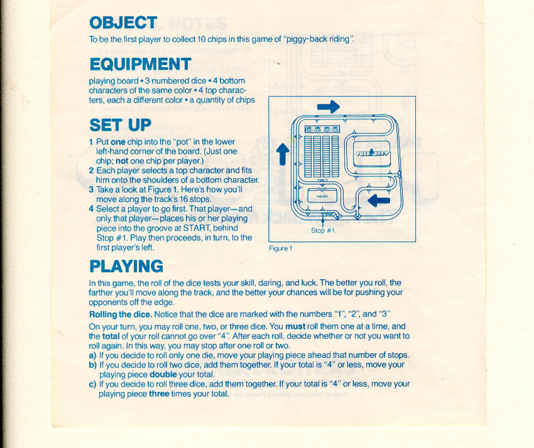 Hasbro Pushover manual 